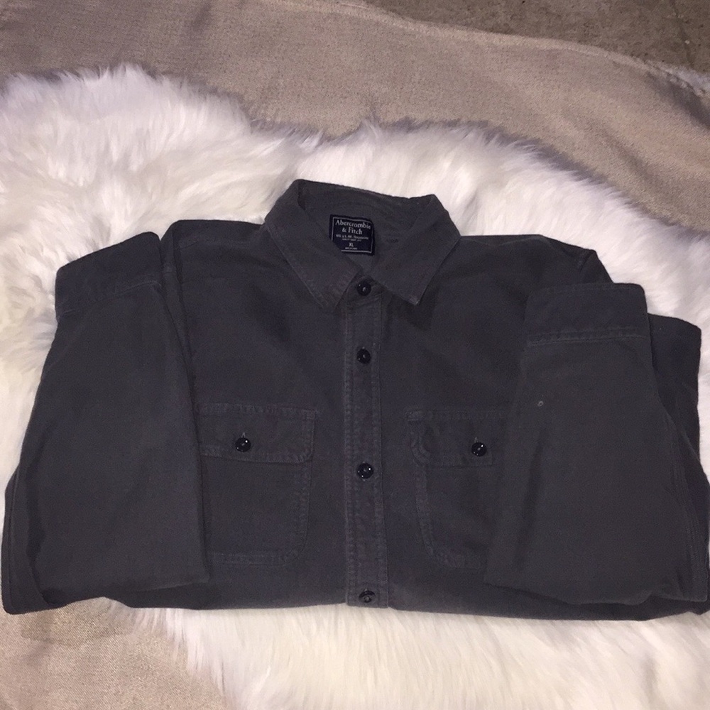 Abercrombie & Fitch Army Green button down